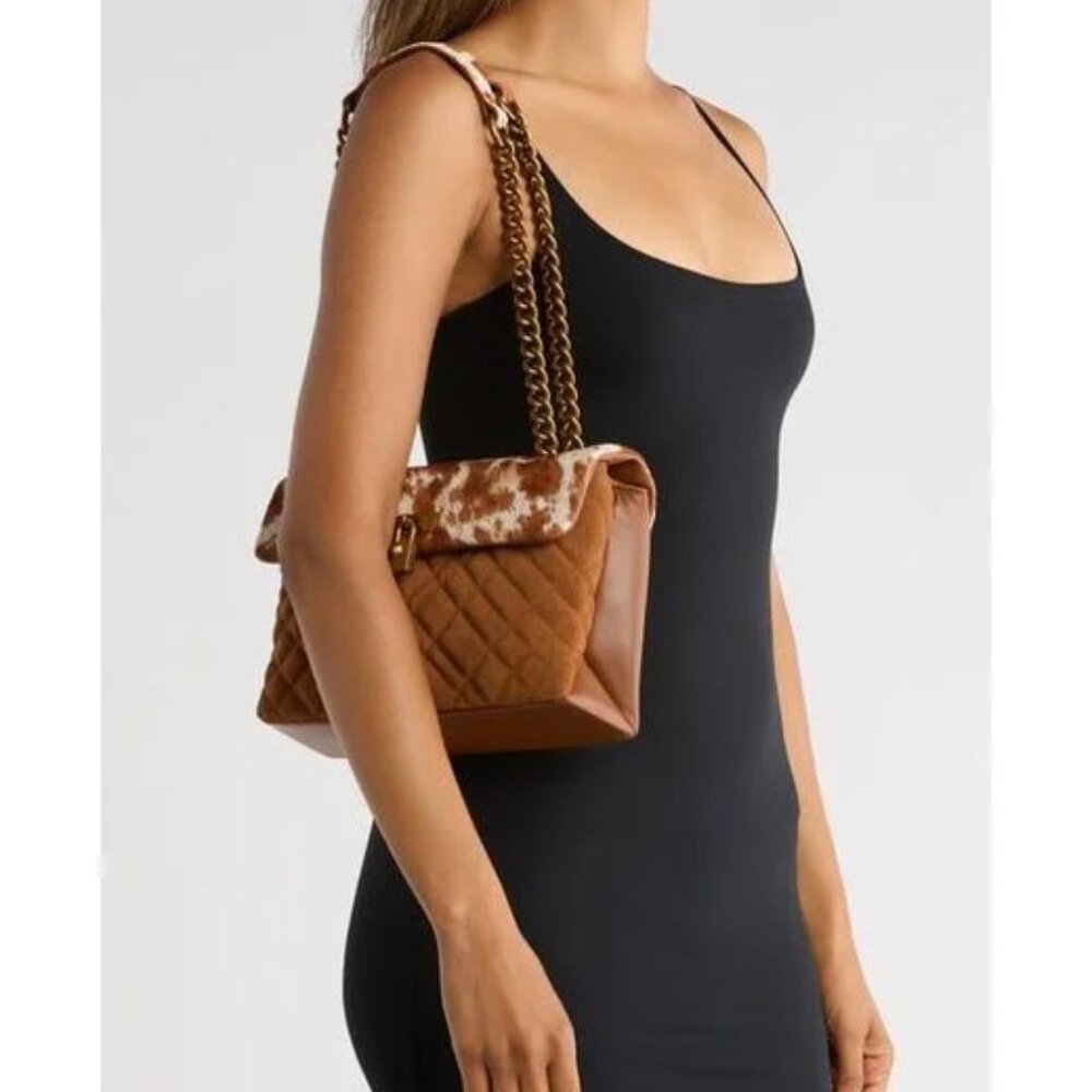 Kurt Geiger Brixton Genuine Calf Hair Shoulder Bag - Picture 4 of 5